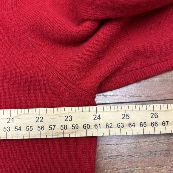 Brooks Brothers 346 100% Pure Cashmere V Neck Sweater‎ Red Mens XL Preppy Office - Picture 6 of 10